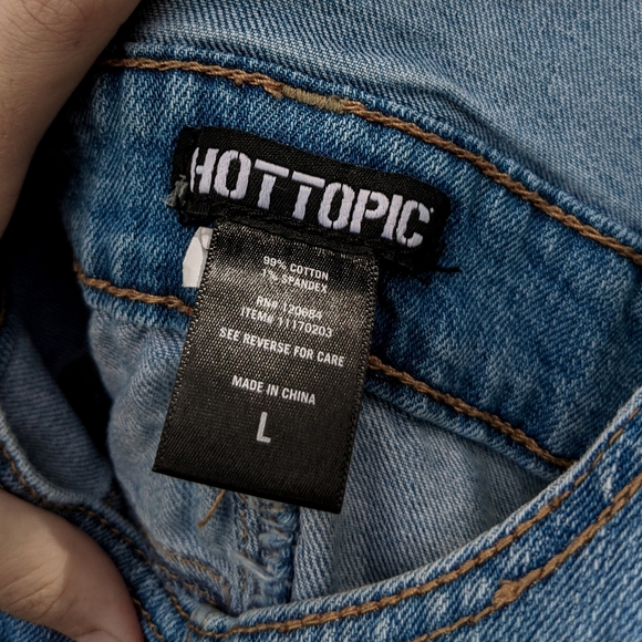 Hot Topic Denim Overall Mini Dress - Picture 7 of 7